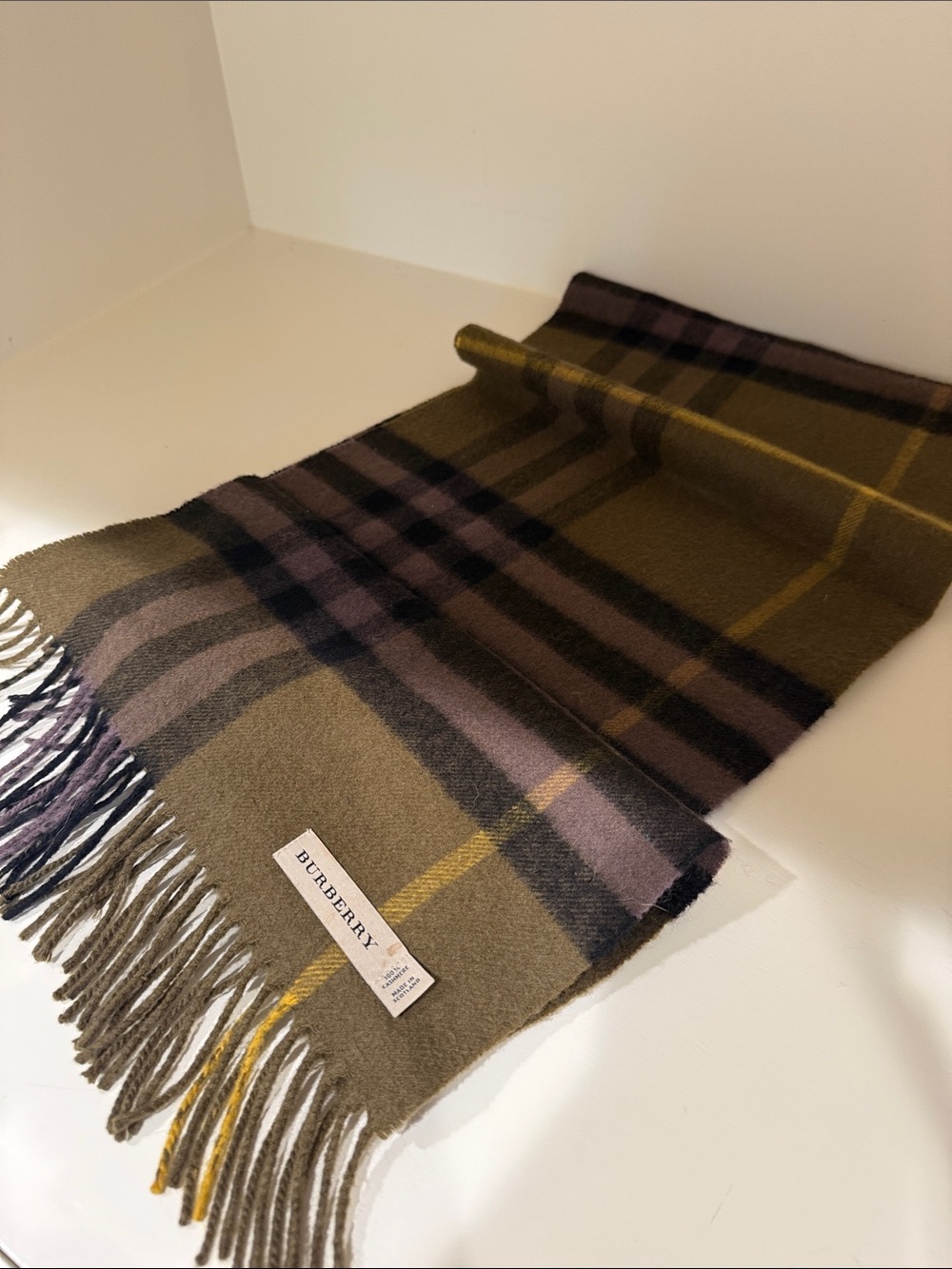 Authentic Burberry 100% Cashmere Scarf
